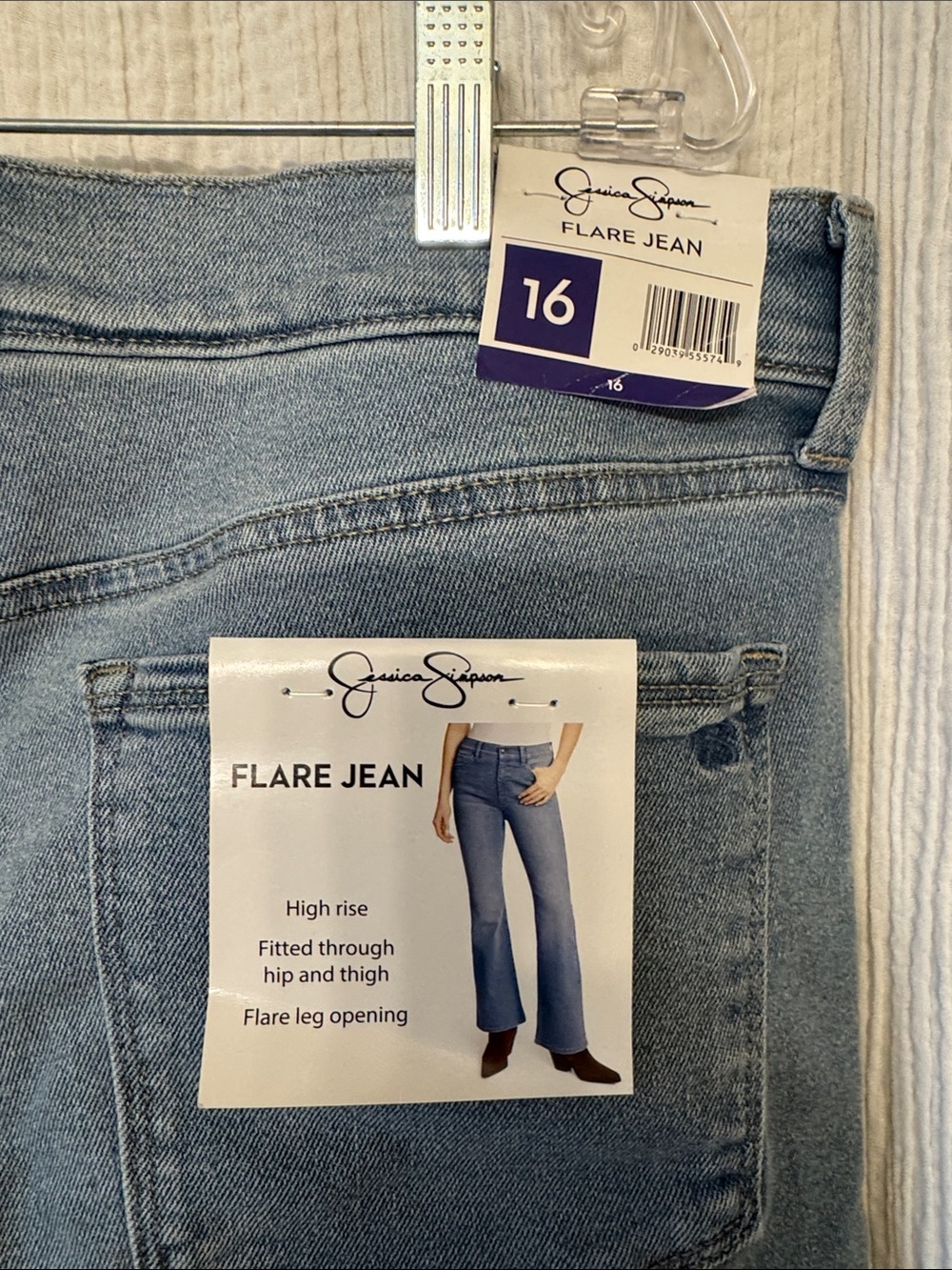 Jessica Simpson Light Blue Flare Jeans - Picture 5 of 6